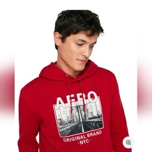 Mens Size Small‎ Red Aeropostale Hoodie